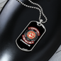 Scratch a Dog Permanent Job Circle Necklace Stainless Steel or 18k Gold Dog Tag 24" Chain-Express Your Love Gifts
