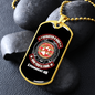 Scratch a Dog Permanent Job Circle Necklace Stainless Steel or 18k Gold Dog Tag 24" Chain-Express Your Love Gifts