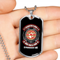 Scratch a Dog Permanent Job Circle Necklace Stainless Steel or 18k Gold Dog Tag 24" Chain-Express Your Love Gifts