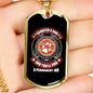 Scratch a Dog Permanent Job Circle Necklace Stainless Steel or 18k Gold Dog Tag 24" Chain-Express Your Love Gifts