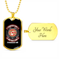 Scratch a Dog Permanent Job Circle Necklace Stainless Steel or 18k Gold Dog Tag 24" Chain-Express Your Love Gifts