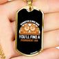 Scratch a Dog Permanent Job Couple Dogs Necklace Stainless Steel or 18k Gold Dog Tag 24" Chain-Express Your Love Gifts