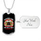 Scratch a Dog Permanent Job Dog House Necklace Stainless Steel or 18k Gold Dog Tag 24" Chain-Express Your Love Gifts