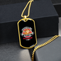 Scratch a Dog Permanent Job Necklace Stainless Steel or 18k Gold Dog Tag 24" Chain-Express Your Love Gifts