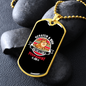 Scratch a Dog Permanent Job Necklace Stainless Steel or 18k Gold Dog Tag 24" Chain-Express Your Love Gifts