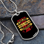 Scratch a Dog Permanent Job Yellow Necklace Stainless Steel or 18k Gold Dog Tag 24" Chain-Express Your Love Gifts