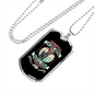 Scratch a Dog Pink Necklace Stainless Steel or 18k Gold Dog Tag 24" Chain-Express Your Love Gifts