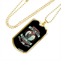 Scratch a Dog Pink Necklace Stainless Steel or 18k Gold Dog Tag 24" Chain-Express Your Love Gifts