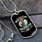 Scratch a Dog Pink Necklace Stainless Steel or 18k Gold Dog Tag 24" Chain-Express Your Love Gifts