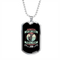Scratch a Dog Pink Necklace Stainless Steel or 18k Gold Dog Tag 24" Chain-Express Your Love Gifts