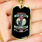 Scratch a Dog Pink Necklace Stainless Steel or 18k Gold Dog Tag 24" Chain-Express Your Love Gifts