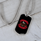 Scratch a Dog Red Necklace Stainless Steel or 18k Gold Dog Tag 24" Chain-Express Your Love Gifts