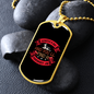 Scratch a Dog Red Necklace Stainless Steel or 18k Gold Dog Tag 24" Chain-Express Your Love Gifts