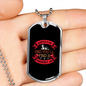 Scratch a Dog Red Necklace Stainless Steel or 18k Gold Dog Tag 24" Chain-Express Your Love Gifts