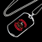 Scratch a Dog Red Necklace Stainless Steel or 18k Gold Dog Tag 24" Chain-Express Your Love Gifts