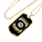 Scratch a Dog Siberian Necklace Stainless Steel or 18k Gold Dog Tag 24" Chain-Express Your Love Gifts