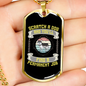 Scratch a Dog Siberian Necklace Stainless Steel or 18k Gold Dog Tag 24" Chain-Express Your Love Gifts