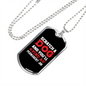 Scratch a Dog White Red Necklace Stainless Steel or 18k Gold Dog Tag 24" Chain-Express Your Love Gifts