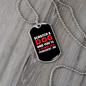 Scratch a Dog White Red Necklace Stainless Steel or 18k Gold Dog Tag 24" Chain-Express Your Love Gifts