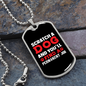 Scratch a Dog White Red Necklace Stainless Steel or 18k Gold Dog Tag 24" Chain-Express Your Love Gifts