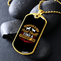 Scratch a Dog Yellow Necklace Stainless Steel or 18k Gold Dog Tag 24" Chain-Express Your Love Gifts