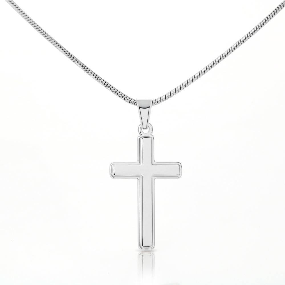 Scripture Card Hope Cross Card Necklace w Stainless Steel Pendant Religious Gift-Express Your Love Gifts