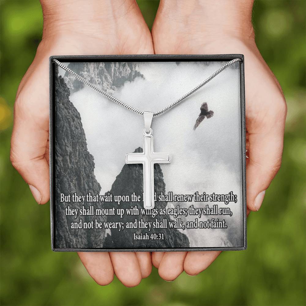 Scripture Card Isaiah 40:31 Let Not Your Heart Be Troubled Religious Gift-Express Your Love Gifts