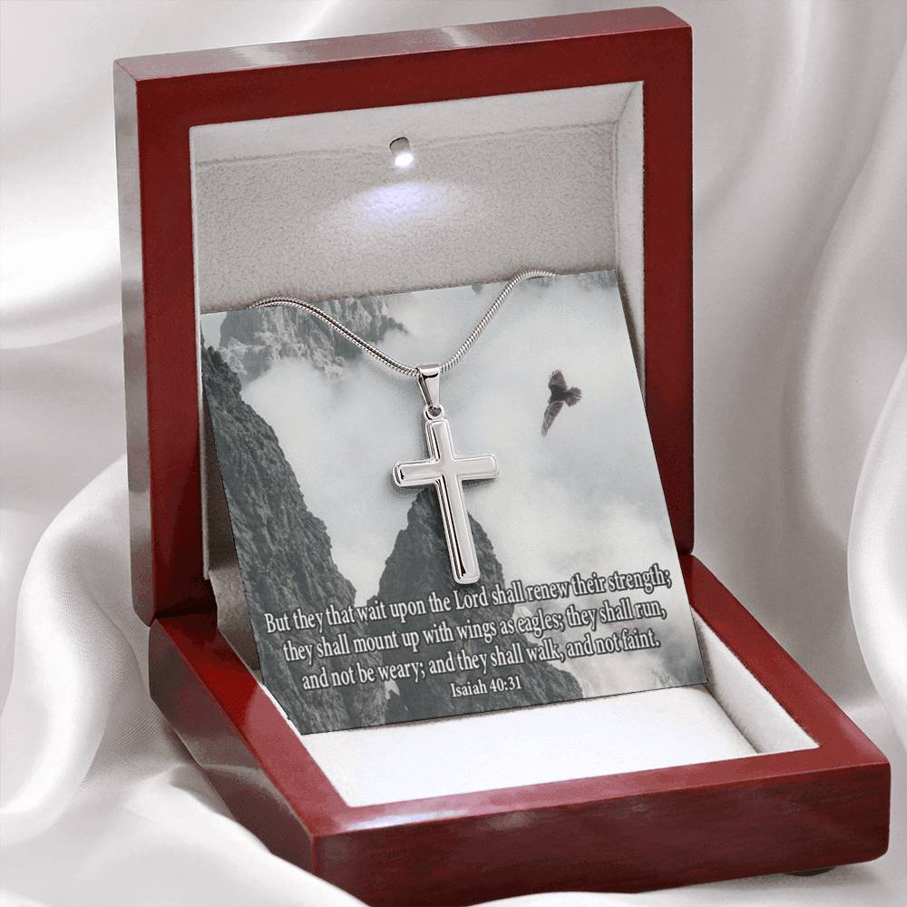 Scripture Card Isaiah 40:31 Let Not Your Heart Be Troubled Religious Gift-Express Your Love Gifts
