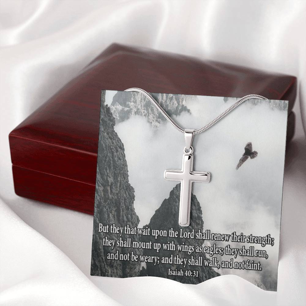 Scripture Card Isaiah 40:31 Let Not Your Heart Be Troubled Religious Gift-Express Your Love Gifts