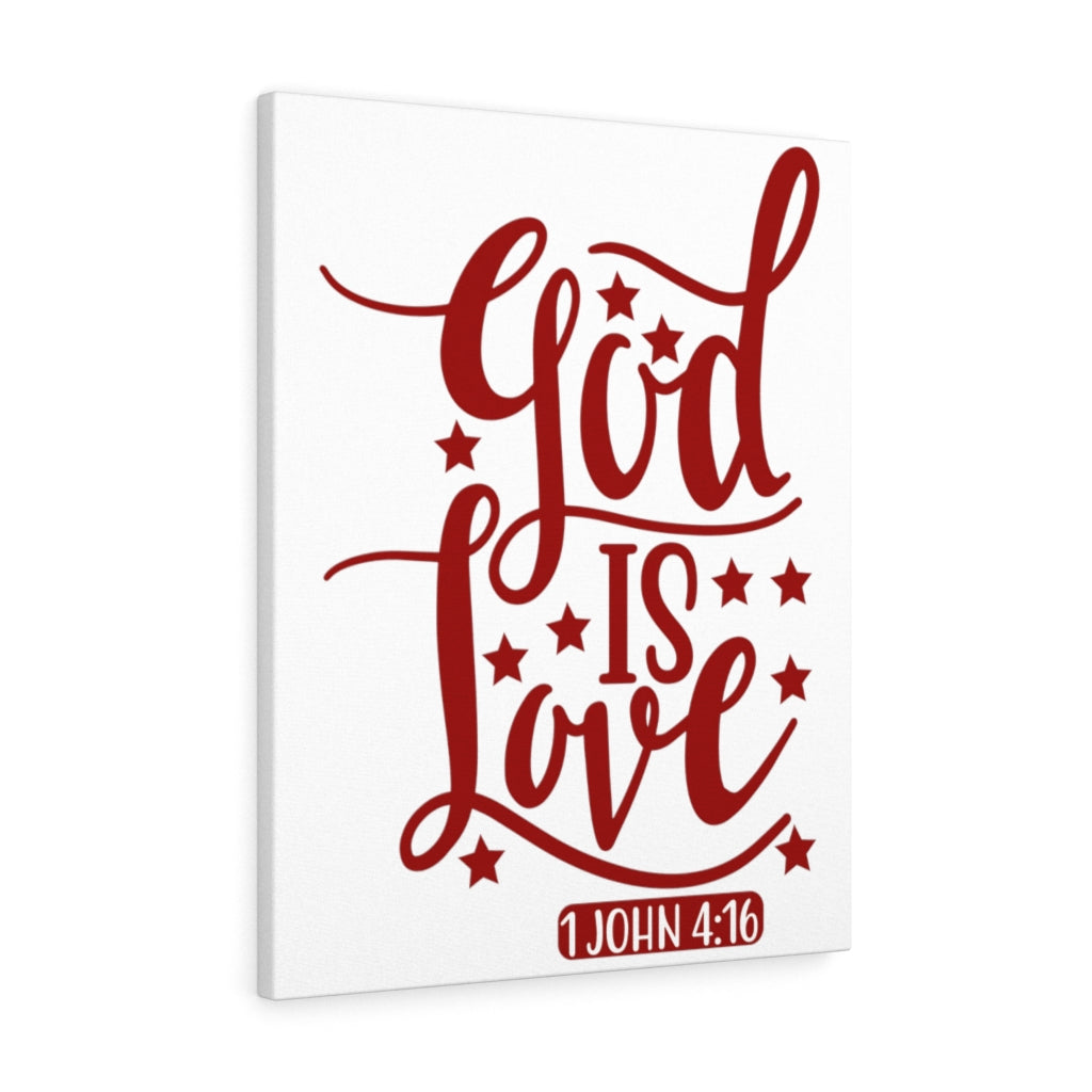Scripture Walls 1 John 4:16 God Is Love Bible Verse Canvas Christian Wall Art Ready to Hang Unframed-Express Your Love Gifts