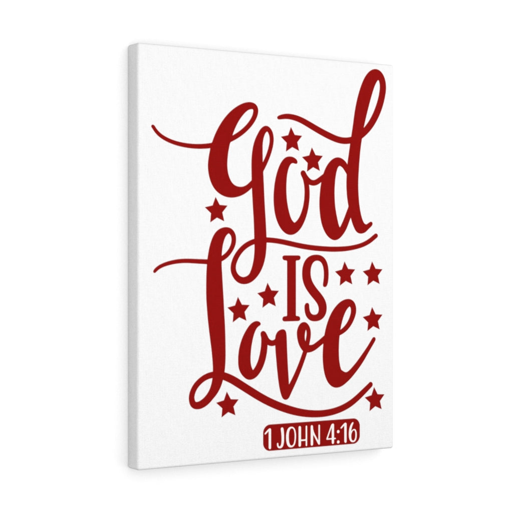 Scripture Walls 1 John 4:16 God Is Love Bible Verse Canvas Christian Wall Art Ready to Hang Unframed-Express Your Love Gifts