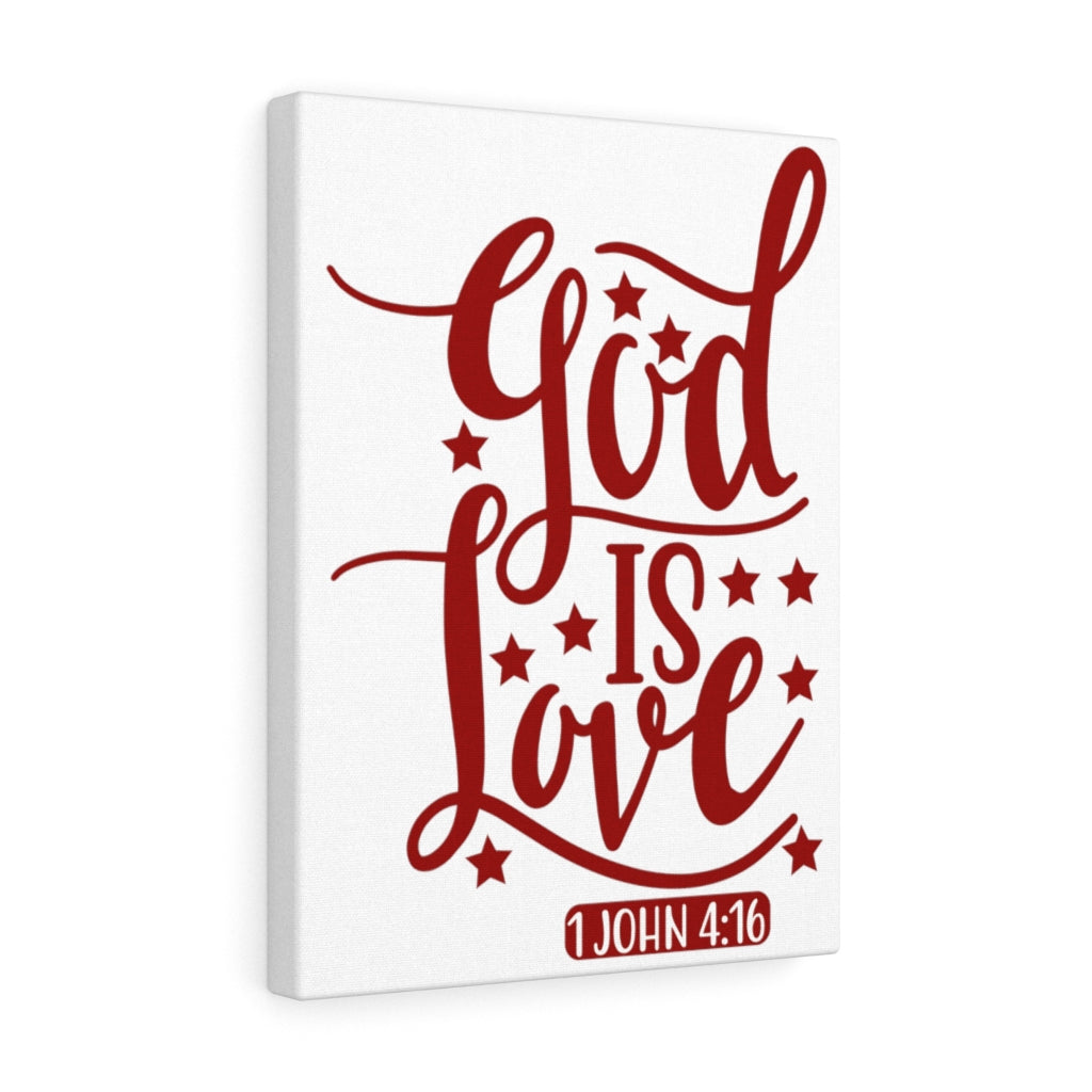 Scripture Walls 1 John 4:16 God Is Love Bible Verse Canvas Christian Wall Art Ready to Hang Unframed-Express Your Love Gifts