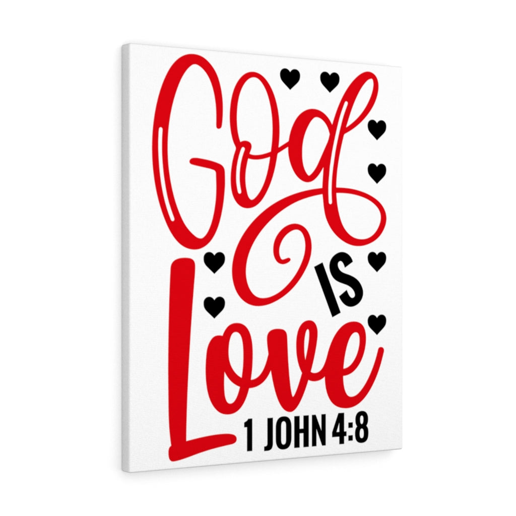 Scripture Walls 1 John 4:8 God Is Love Bible Verse Canvas Christian Wall Art Ready to Hang Unframed-Express Your Love Gifts