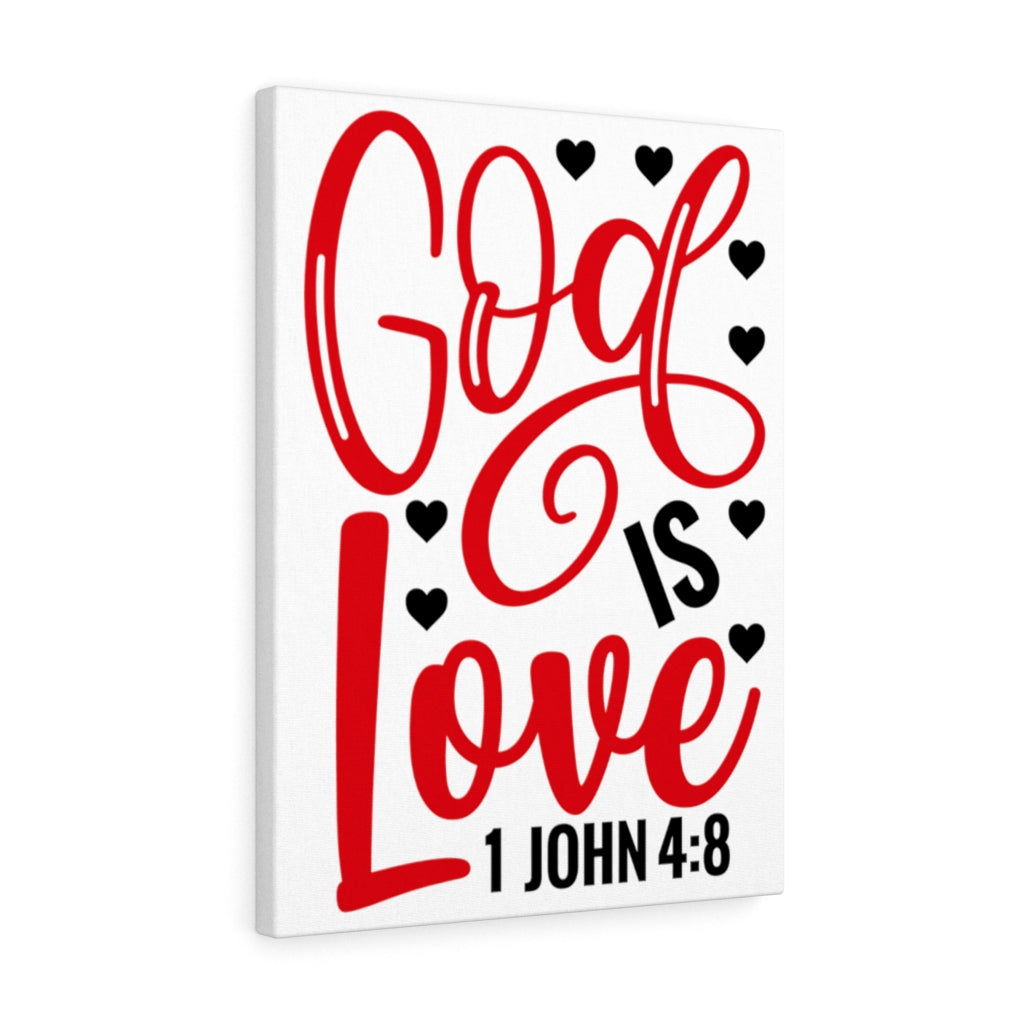 Scripture Walls 1 John 4:8 God Is Love Bible Verse Canvas Christian Wall Art Ready to Hang Unframed-Express Your Love Gifts
