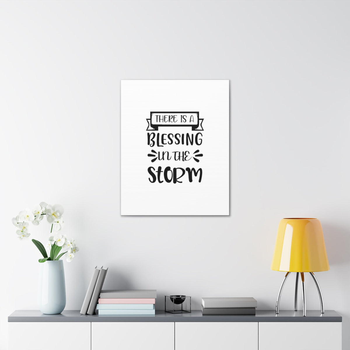 Scripture Walls A Blessing In The Storm Psalm 107:29 Christian Wall Art Bible Verse Print Ready to Hang Unframed-Express Your Love Gifts