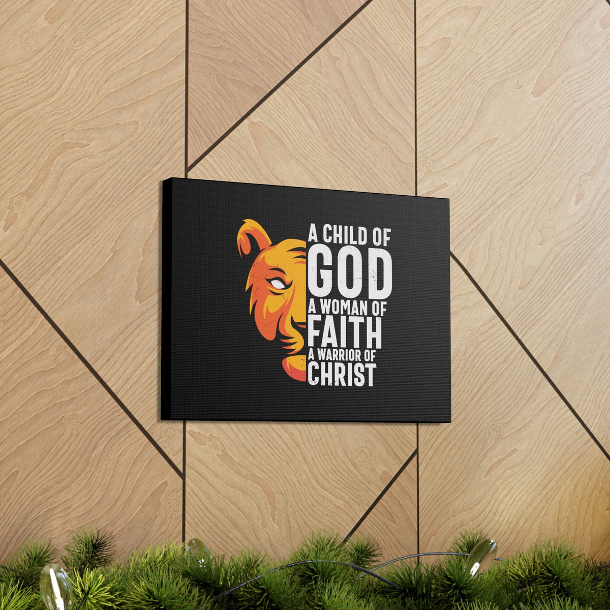 Scripture Walls A Child Of God 1 John 5:4 Lion Christian Wall Art Bible Verse Print Ready to Hang Unframed-Express Your Love Gifts