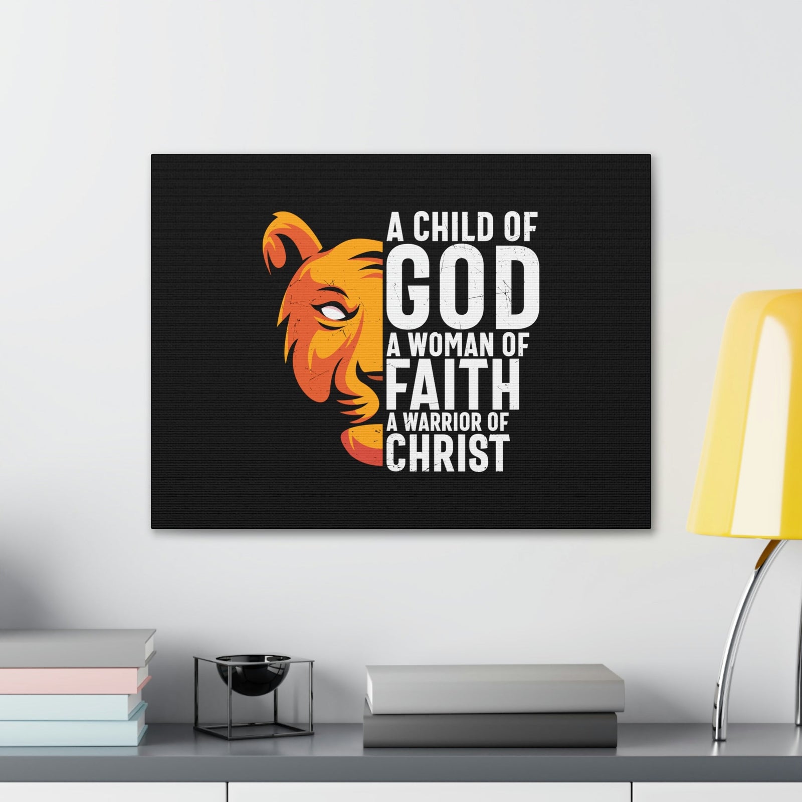 Scripture Walls A Child Of God 1 John 5:4 Lion Christian Wall Art Bible Verse Print Ready to Hang Unframed-Express Your Love Gifts