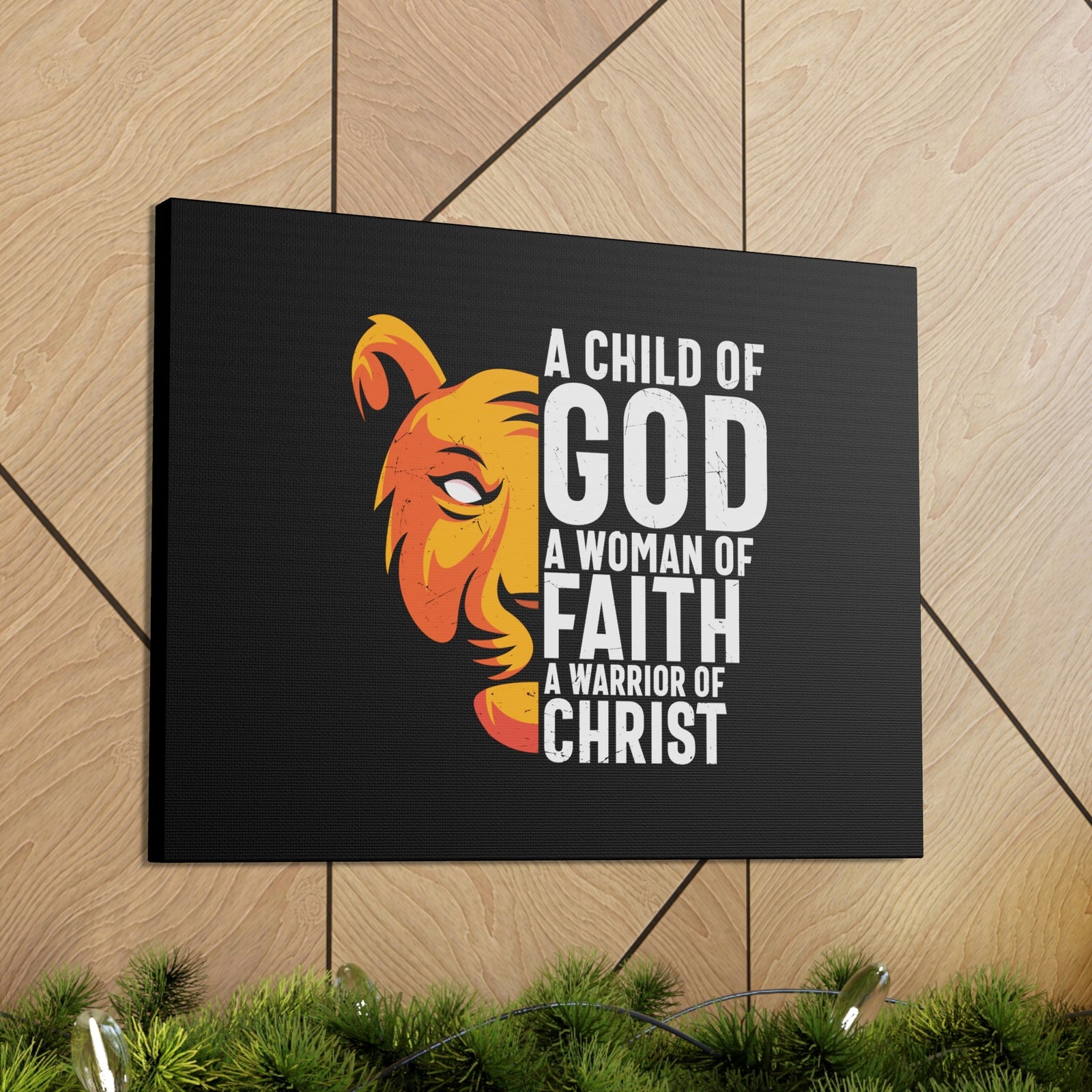 Scripture Walls A Child Of God 1 John 5:4 Lion Christian Wall Art Bible Verse Print Ready to Hang Unframed-Express Your Love Gifts