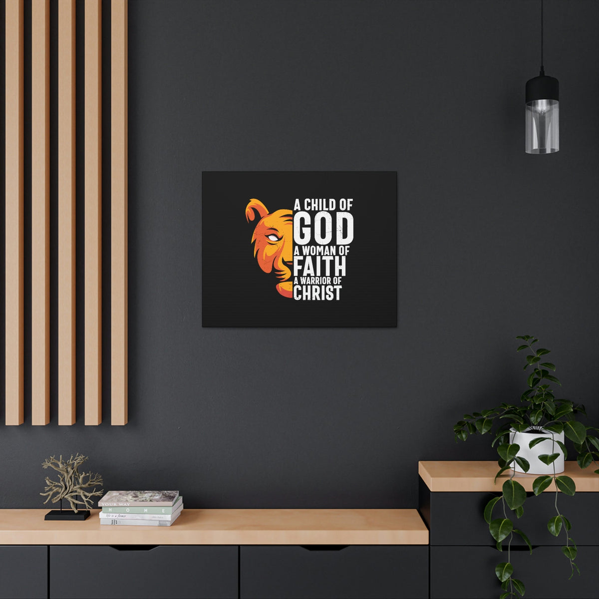 Scripture Walls A Child Of God 1 John 5:4 Lion Christian Wall Art Bible Verse Print Ready to Hang Unframed-Express Your Love Gifts