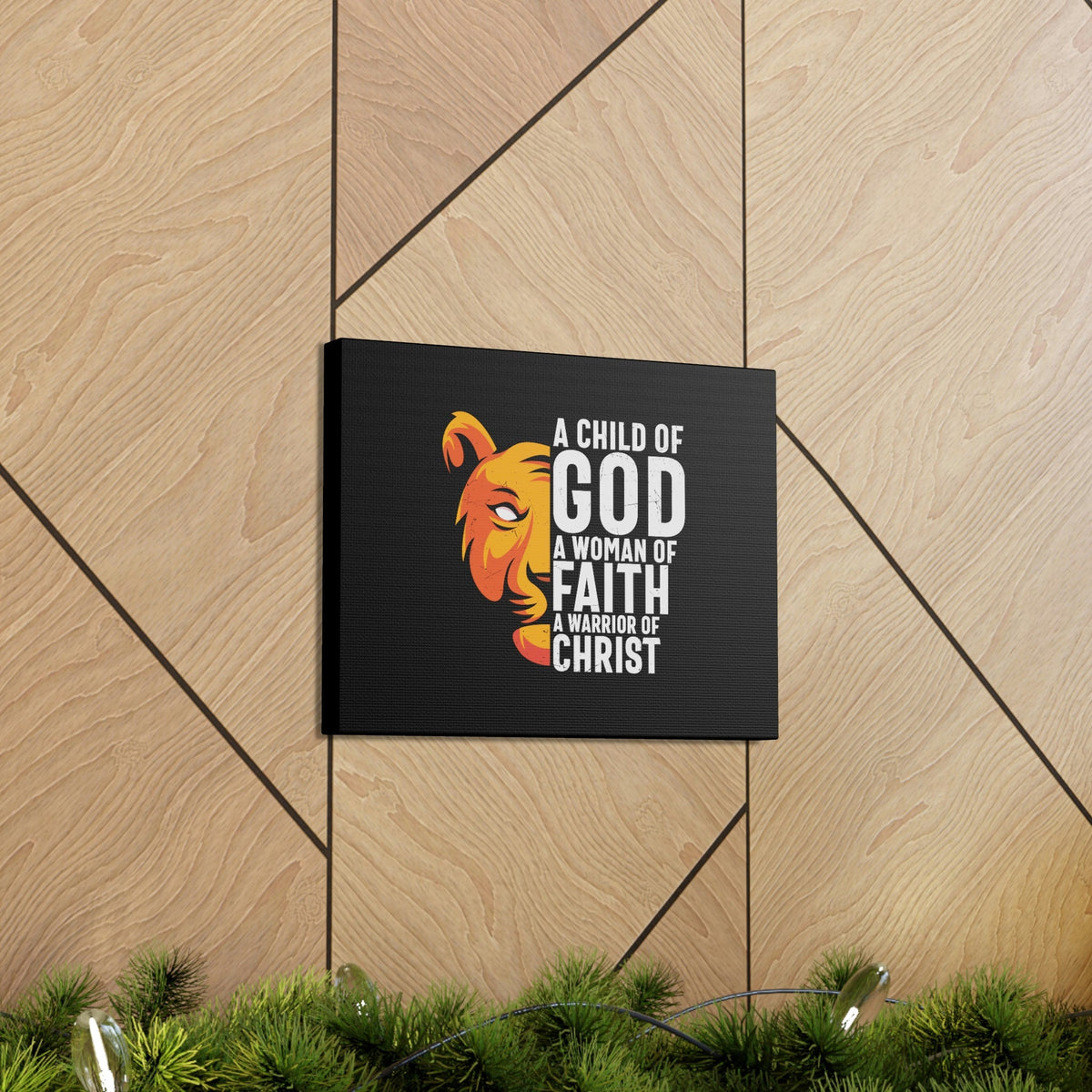 Scripture Walls A Child Of God 1 John 5:4 Lion Christian Wall Art Bible Verse Print Ready to Hang Unframed-Express Your Love Gifts