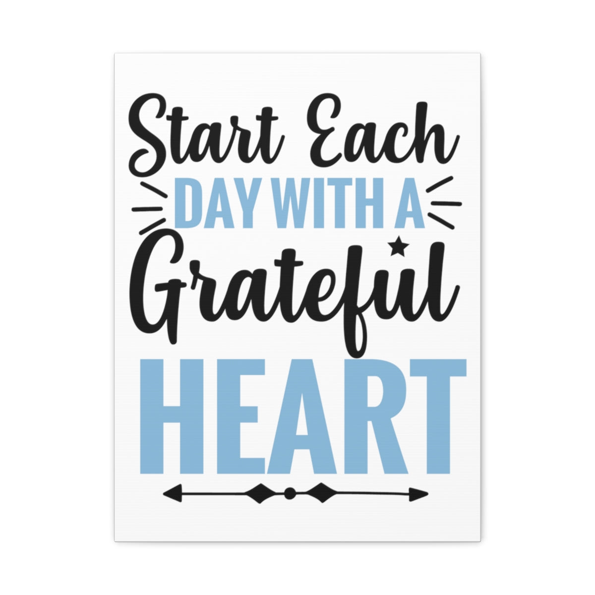 Scripture Walls A Grateful Heart Psalm 107:1 Christian Wall Art Print Ready to Hang Unframed-Express Your Love Gifts