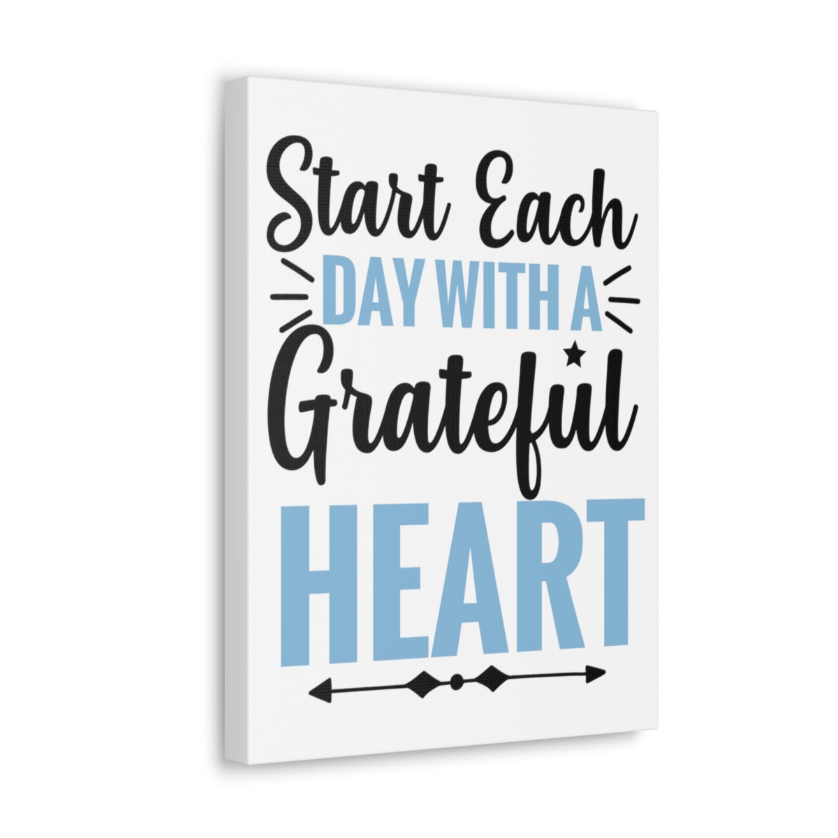 Scripture Walls A Grateful Heart Psalm 107:1 Christian Wall Art Print Ready to Hang Unframed-Express Your Love Gifts