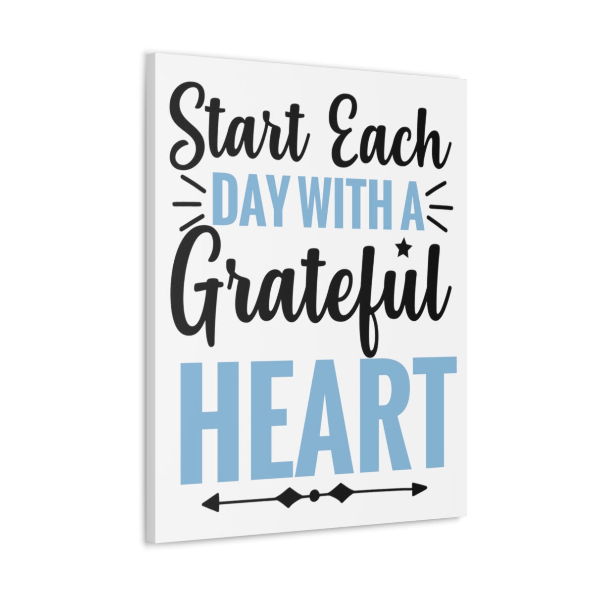 Scripture Walls A Grateful Heart Psalm 107:1 Christian Wall Art Print Ready to Hang Unframed-Express Your Love Gifts