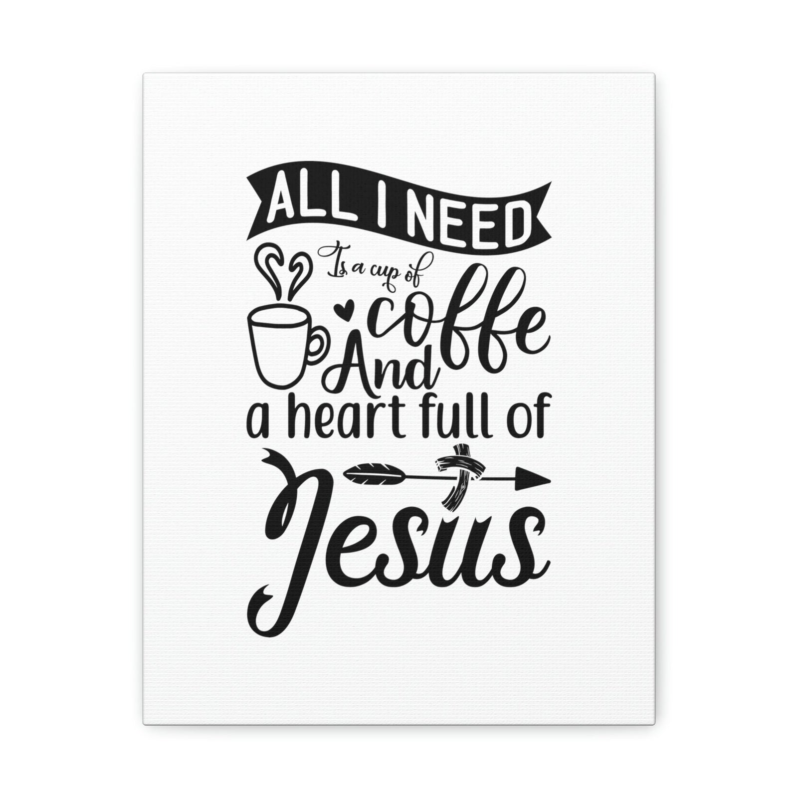 Scripture Walls A Heart Full Of Jesus Romans 5:5 Christian Wall Art Bible Verse Print Ready to Hang Unframed-Express Your Love Gifts