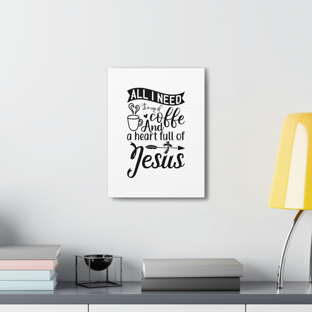 Scripture Walls A Heart Full Of Jesus Romans 5:5 Christian Wall Art Bible Verse Print Ready to Hang Unframed-Express Your Love Gifts