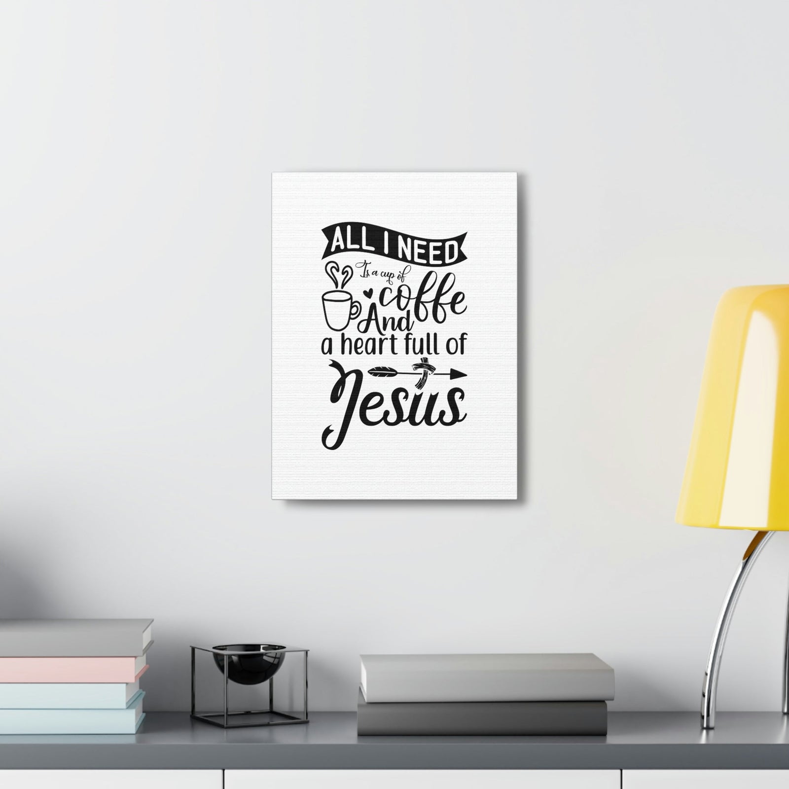 Scripture Walls A Heart Full Of Jesus Romans 5:5 Christian Wall Art Bible Verse Print Ready to Hang Unframed-Express Your Love Gifts