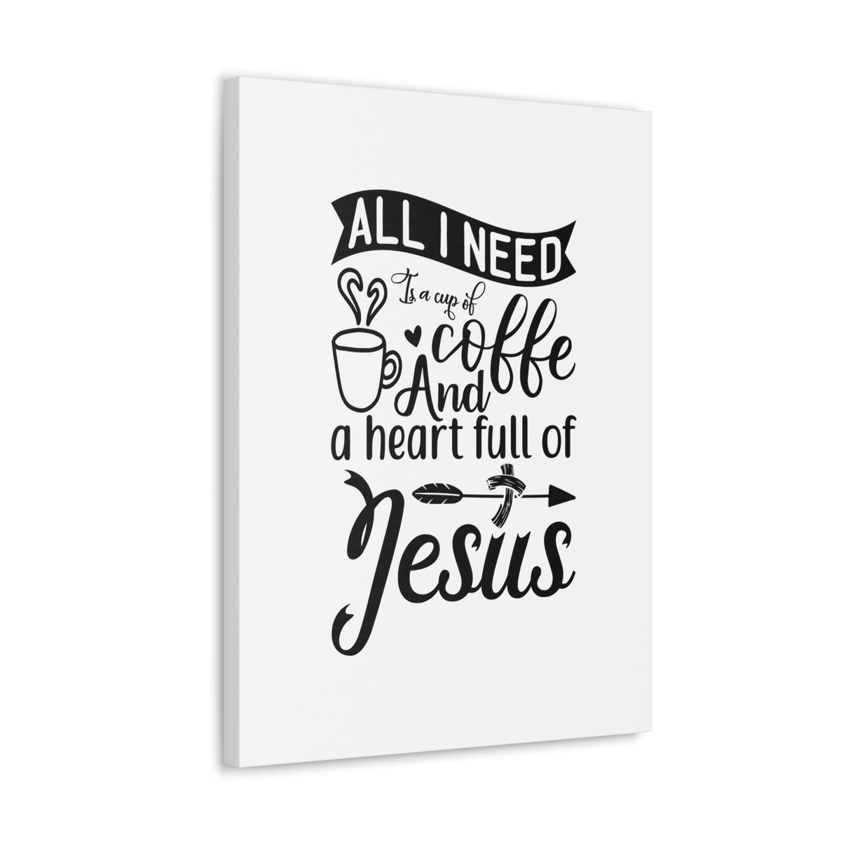 Scripture Walls A Heart Full Of Jesus Romans 5:5 Christian Wall Art Bible Verse Print Ready to Hang Unframed-Express Your Love Gifts