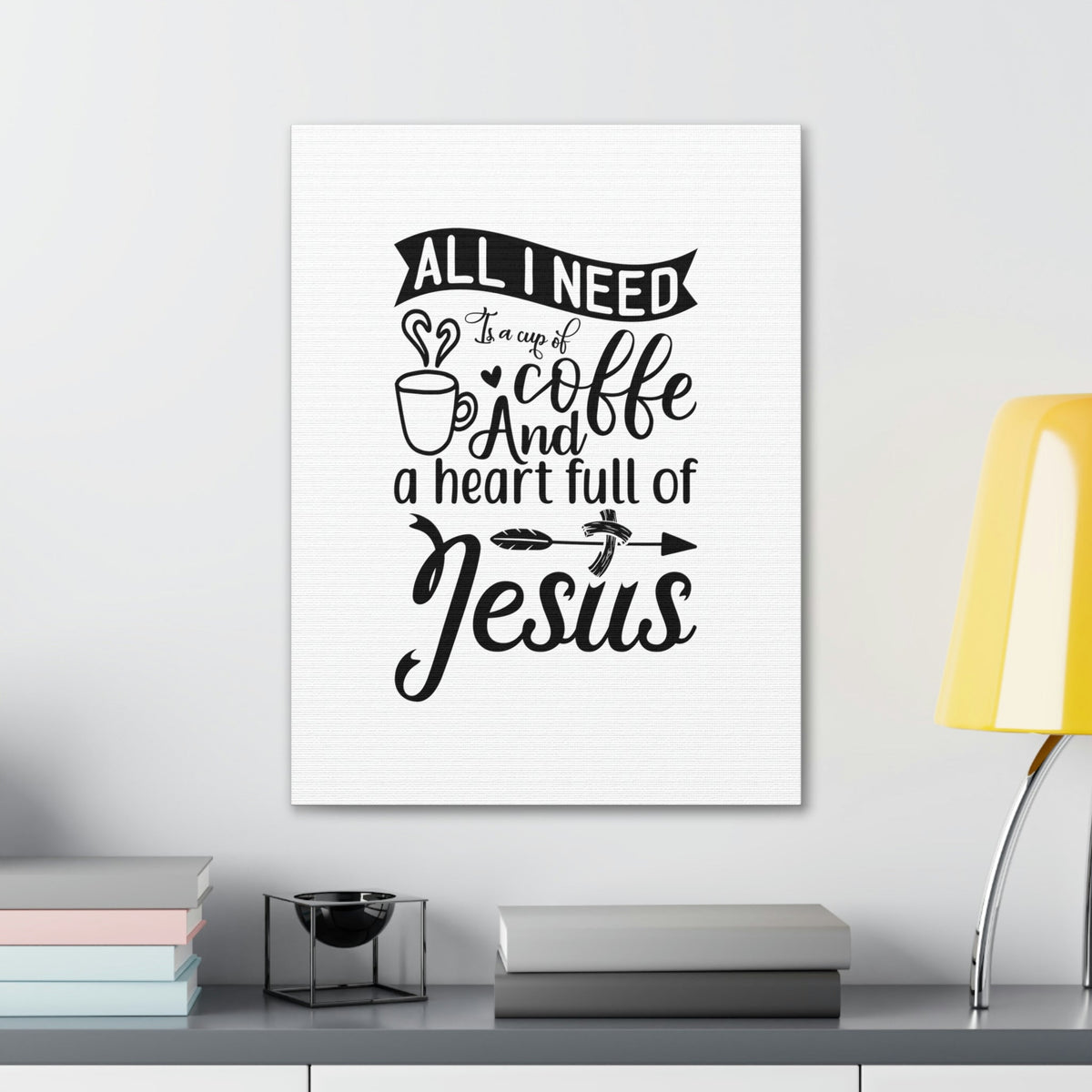 Scripture Walls A Heart Full Of Jesus Romans 5:5 Christian Wall Art Bible Verse Print Ready to Hang Unframed-Express Your Love Gifts