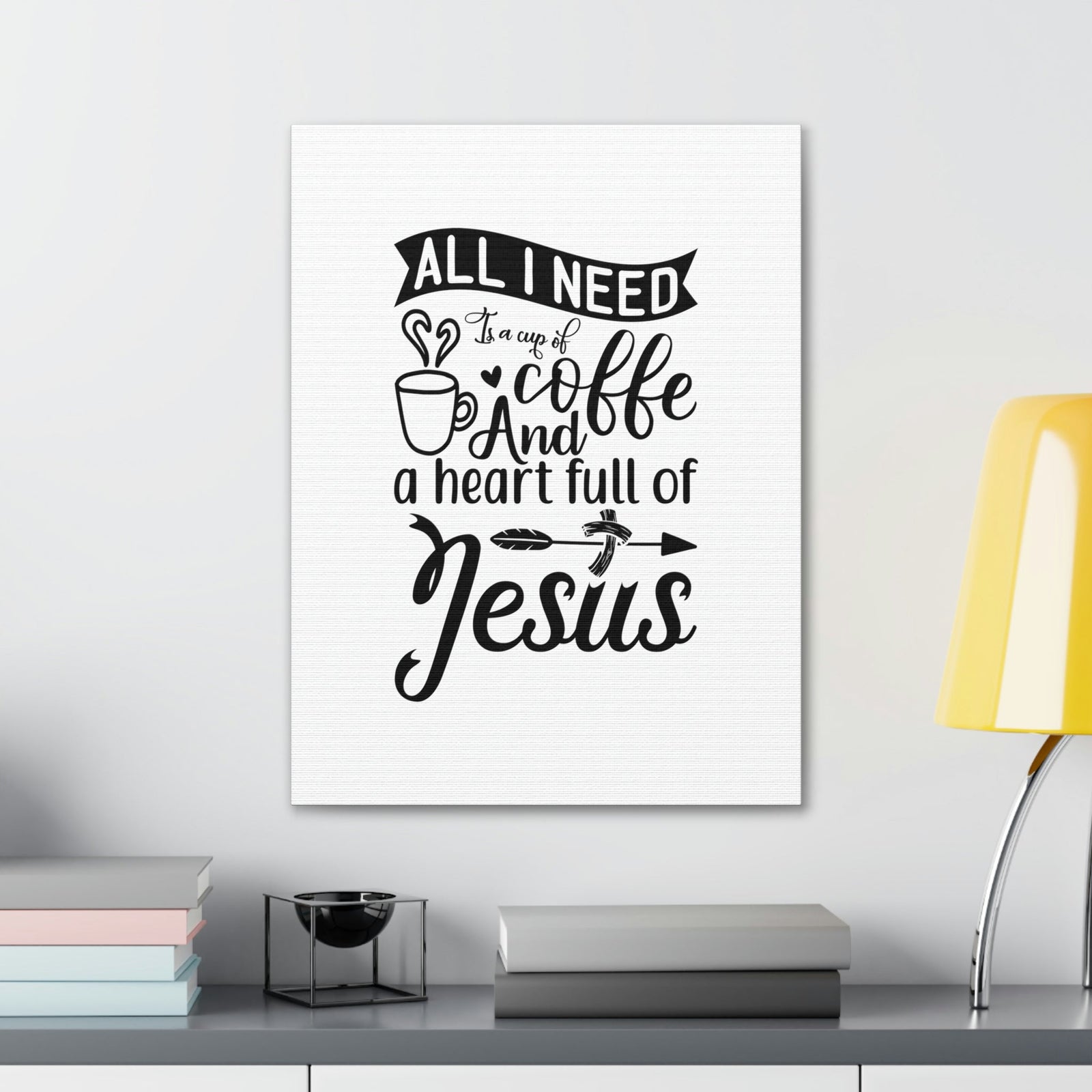 Scripture Walls A Heart Full Of Jesus Romans 5:5 Christian Wall Art Bible Verse Print Ready to Hang Unframed-Express Your Love Gifts