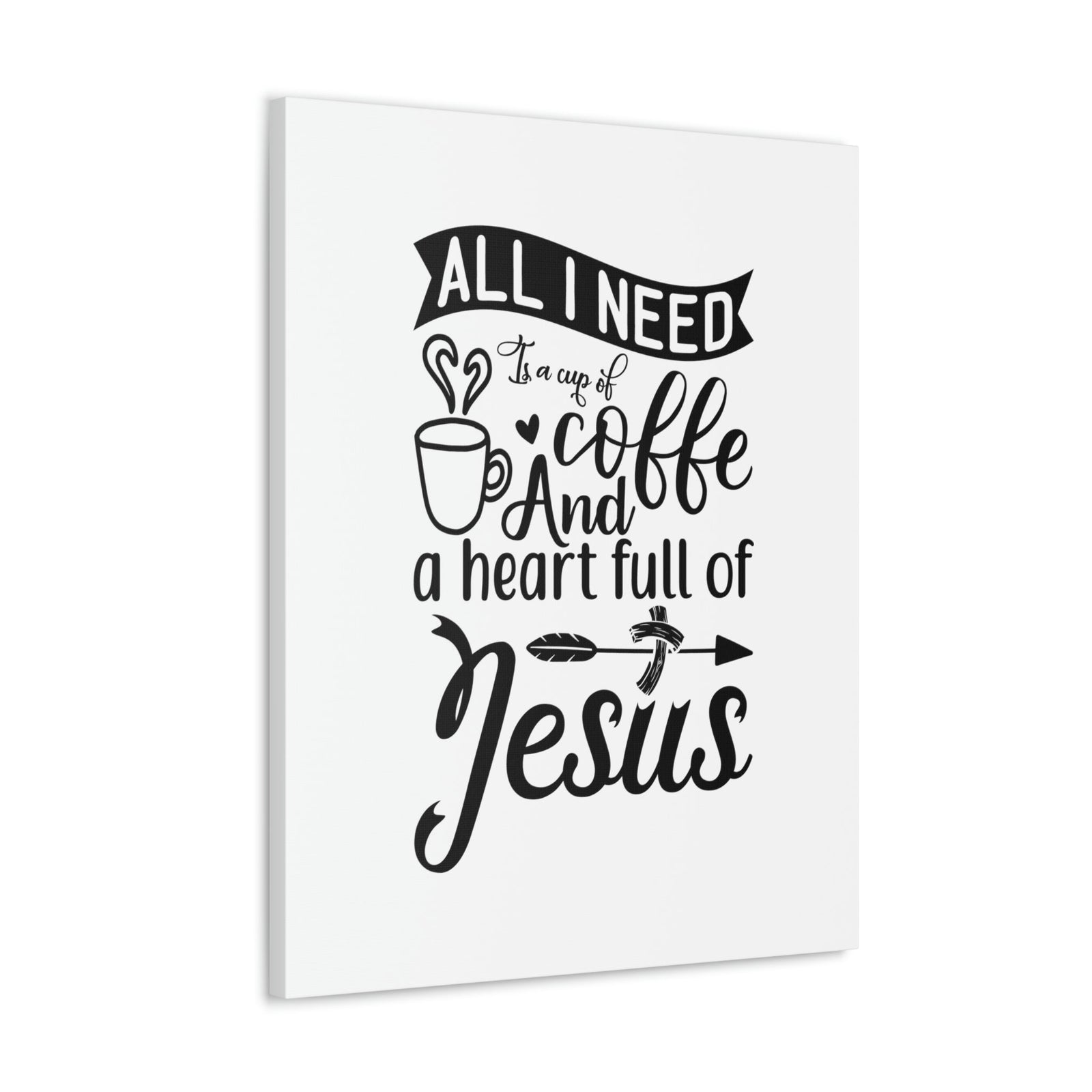 Scripture Walls A Heart Full Of Jesus Romans 5:5 Christian Wall Art Bible Verse Print Ready to Hang Unframed-Express Your Love Gifts